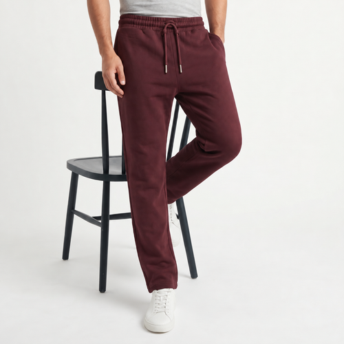 Burgundy Relaxed Trousers