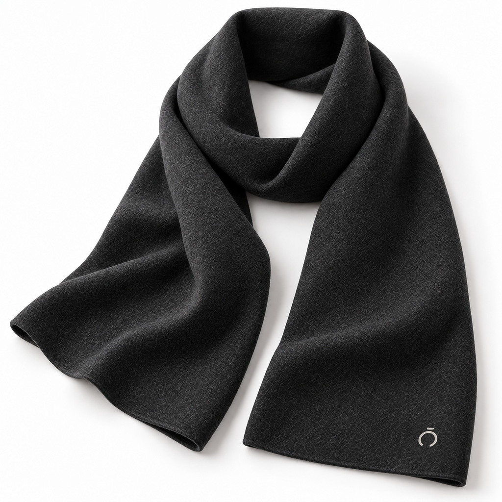 Classic Black Knit Scarf