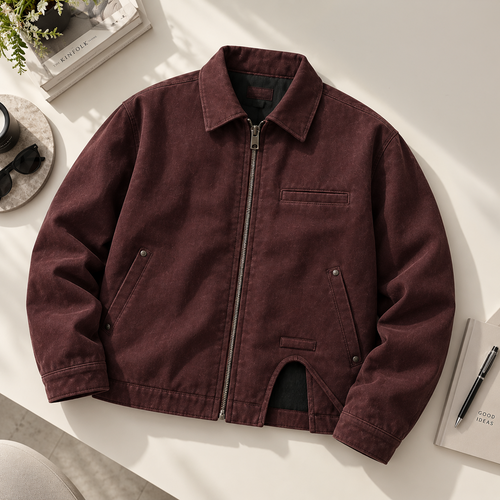 Burgundy Workwear Jacket