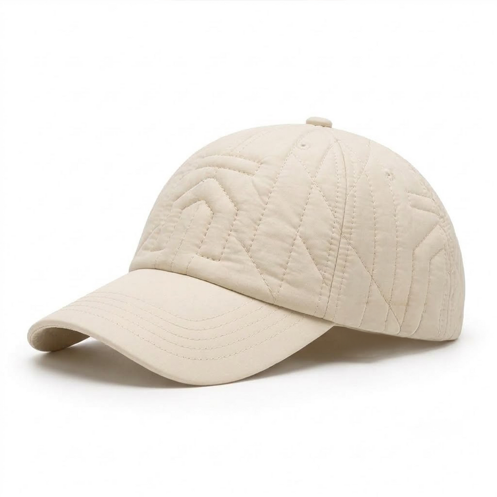Ivory Quilted Cap