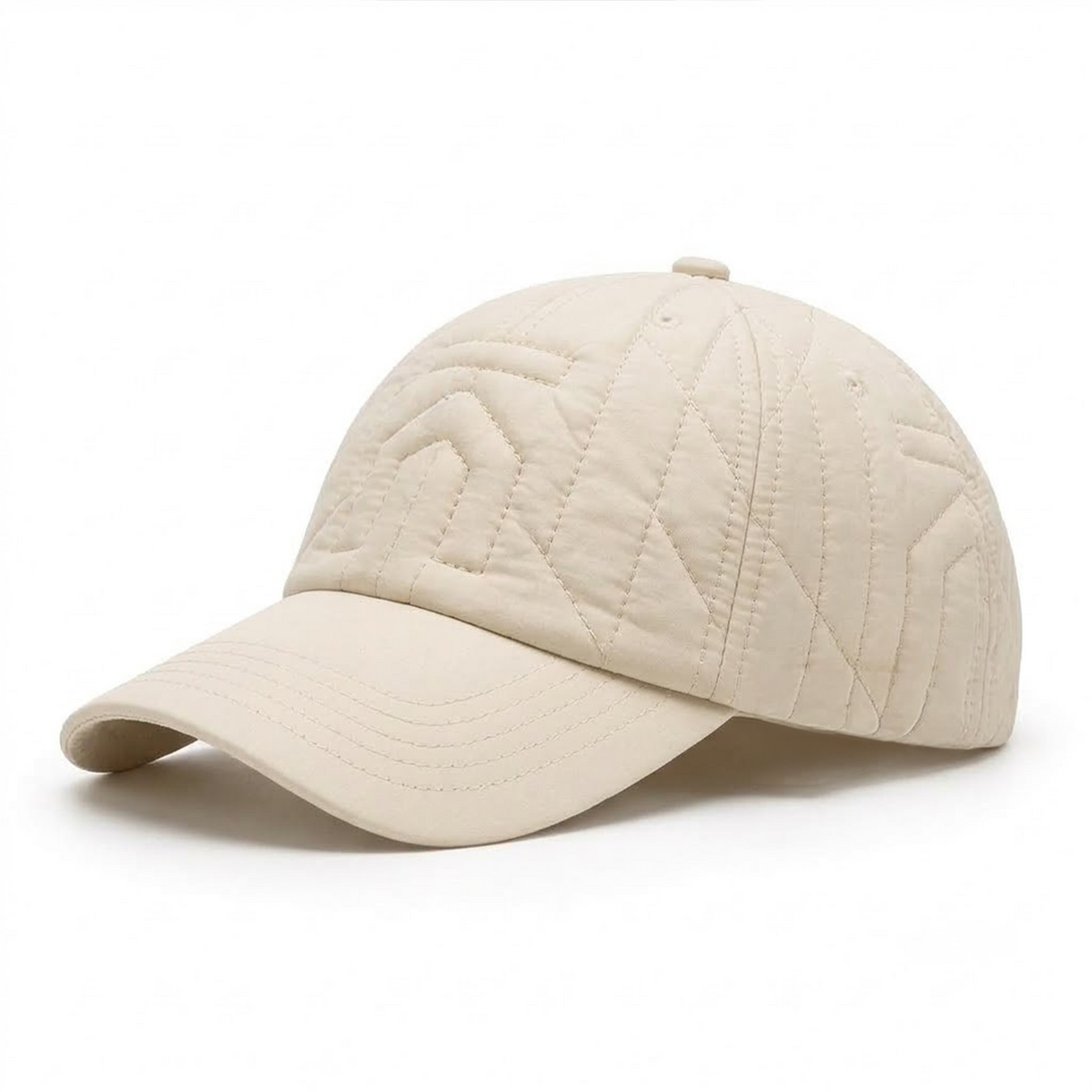 Ivory Quilted Cap
