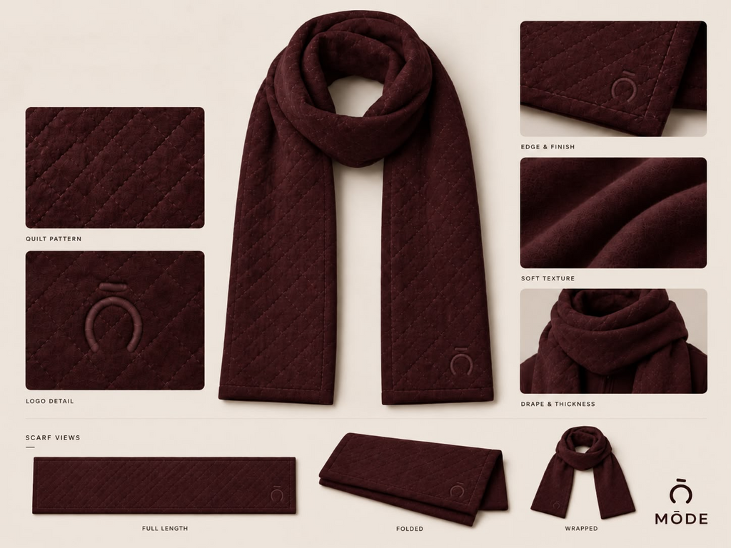 Quilt pattern scarf