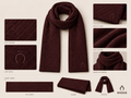 Quilt pattern scarf