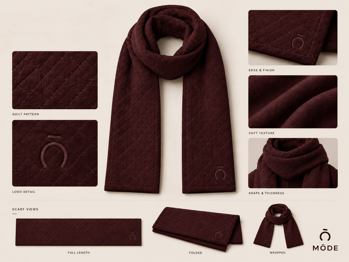 Quilt pattern scarf