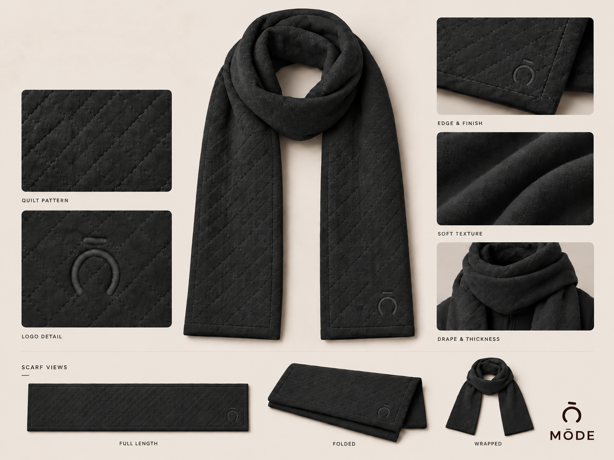 Quilt pattern scarf
